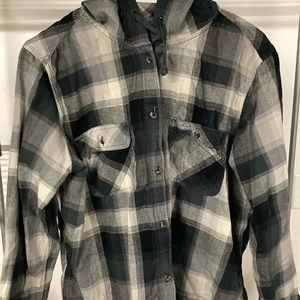 XL kids cart hart flannel with hood medium weight